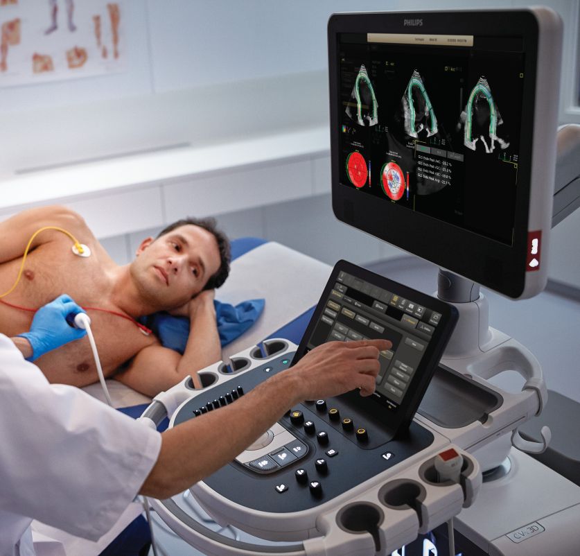 Man having ultrasound